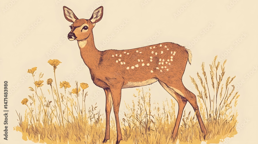 Close-up portrait of deer