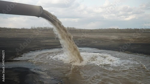 Pollution of the environment by industrial outfalls.