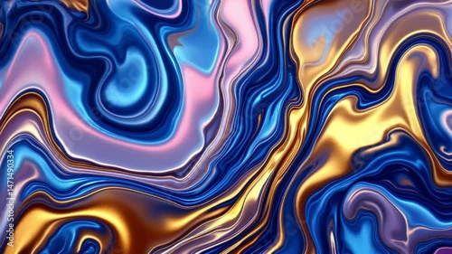 Liquid Marble Effect with Smooth Color Blends

