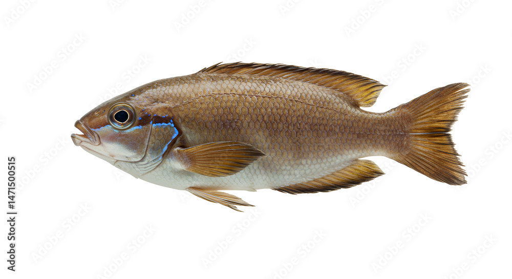 Fototapeta premium Bicolor Blenny Perched on Coral