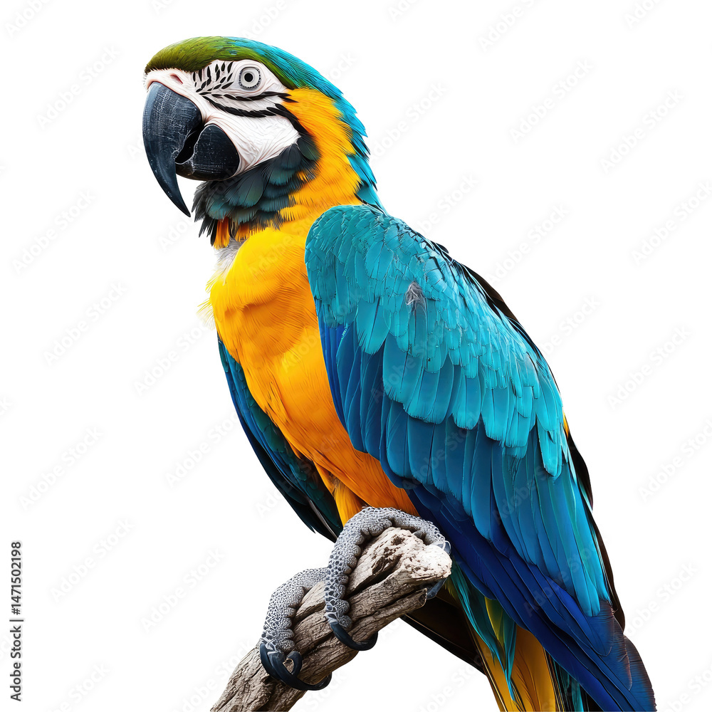 Fototapeta premium Colorful Parrot on Branch