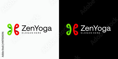 Vector logo design of initial letter H shape with three-dimensional effect in modern, simple, clean and abstract style. Icon for business, sports and personal branding.