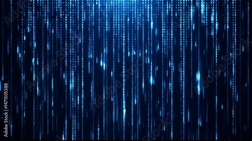 Pixelated Rainfall Effect with Digital Style Pixel Rain Animation
