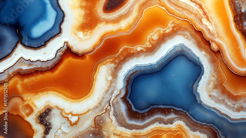 Natural luxury smooth luxury polished agate stone surface texture.