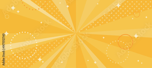 Pop and stylish radiating glitter vector illustration