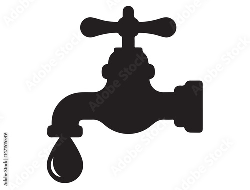 DRIPPING FAUCET SILHOUETTE