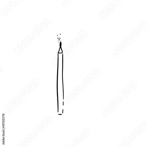 Minimalist tall candle