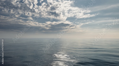 Wallpaper Mural A serene seascape captures the vast beauty of the open ocean Torontodigital.ca