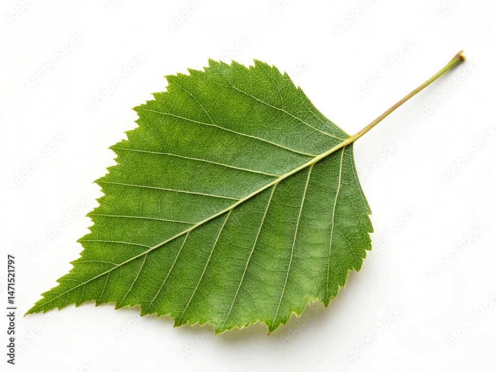 Fototapeta premium green leaf isolated on white
