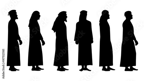 Collection Of Muslim Arab Man Silhouette
