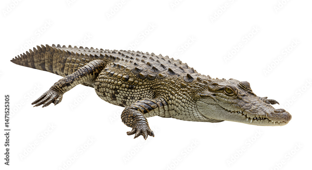 Fototapeta premium Nile Crocodile at Riverbank