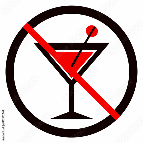 no alcohol sign