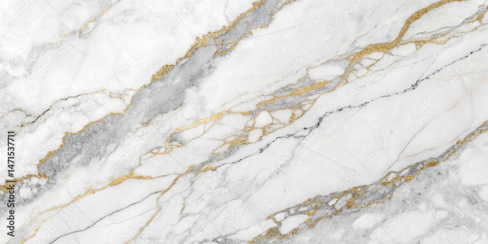Fototapeta premium White statuario marble stone texture. 