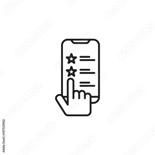 Online Rating App with Hand Touch