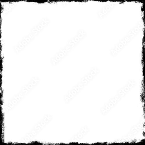 Εκτύπωση καμβά Square grunge frame boundary texture on an isolated background