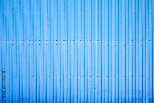 Blue factory wall