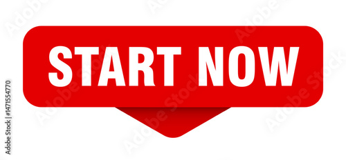 start now sticker. start now sign on transparent background