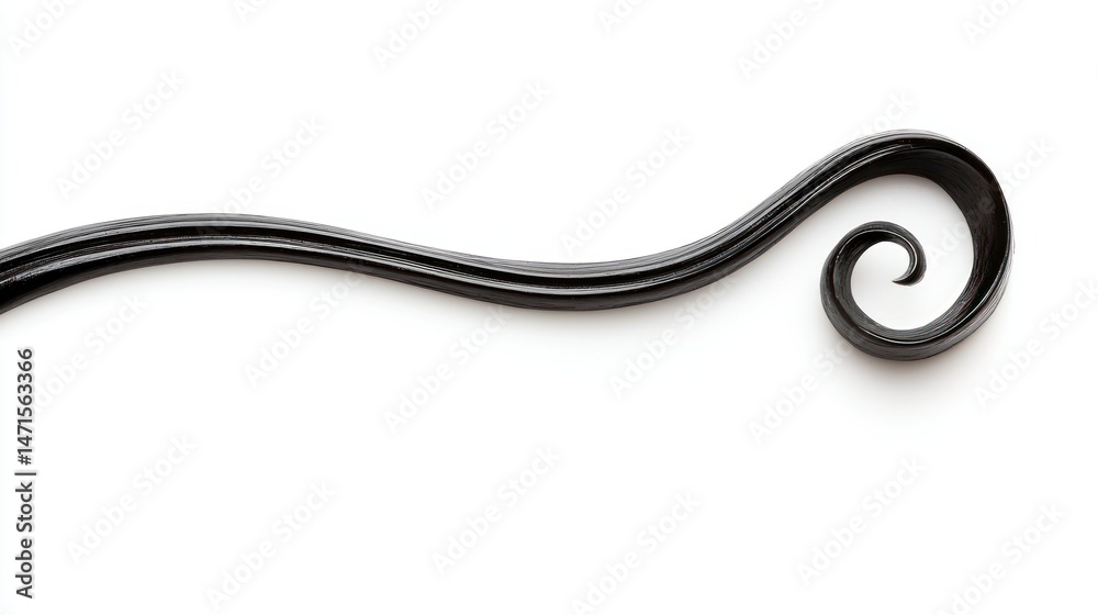 Fototapeta premium French curve isolated on white background
