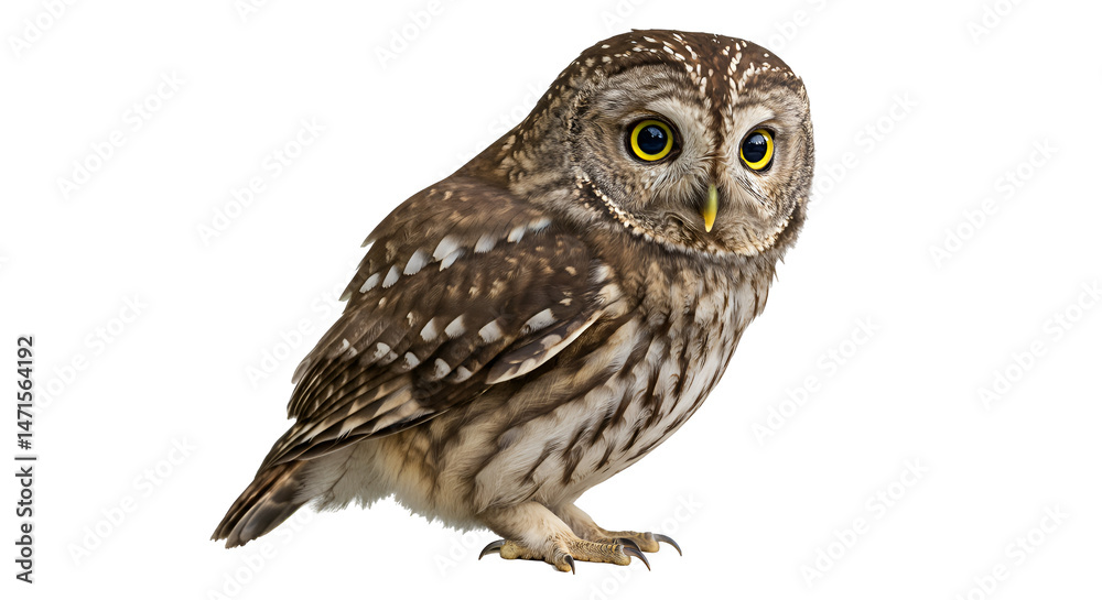 Fototapeta premium Eastern Screech Owl Calling at Dusk