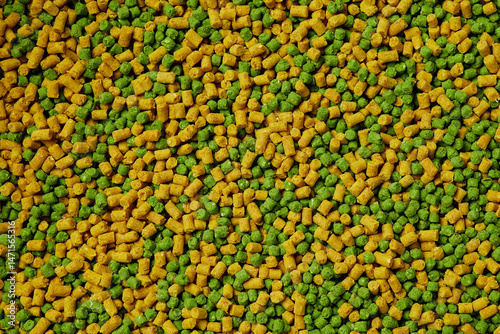 Background of yellow-green granules