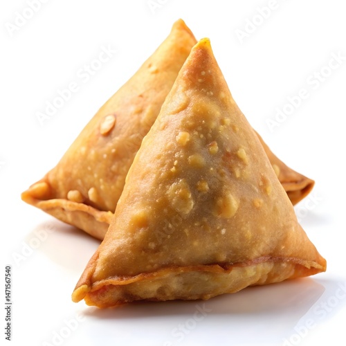 Samosa illustration, white background
