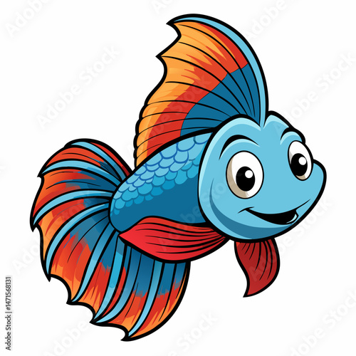 funny fish cartoon