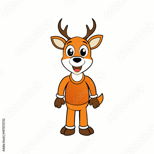christmas reindeer with blank sign