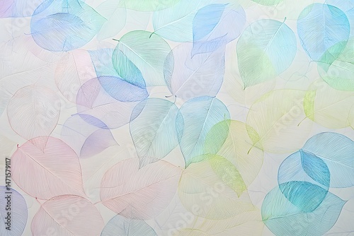Pastel Color Abstract Background with Intricate Circle Pattern