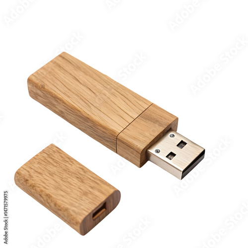 USB flash drive isolated on white background