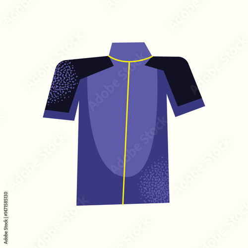Set of cycling gear and accessories road bike, helmet, gloves, sunglasses, bottle, jersey, shorts, shoes, chain, saddle, wheels, socks. Flat vector illustration Cycling sport outdoor activity concept