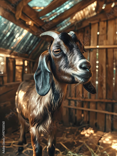 goat on the farm