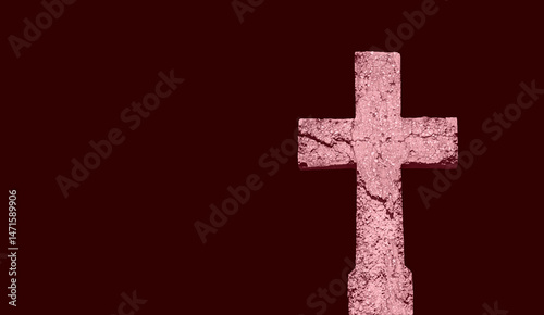 Image of a stone Christian cross