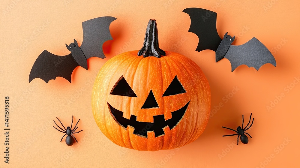 Fototapeta premium Halloween Pumpkin Decor.