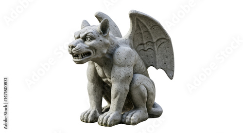 Isolated Gargoyle Statue