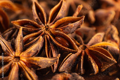 Fototapeta Naklejka Na Ścianę i Meble -  Fennel is a traditional spice for cooking food. It is also called bajiao and is a natural plant seasoning.