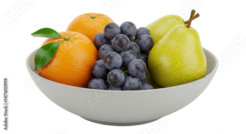 Obraz na plátne Isolated Bowl of Fruit