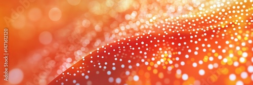 A red and orange background with a lot of dots