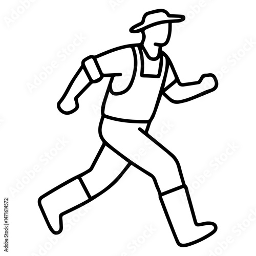 farmer vector illustration