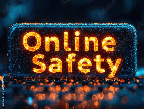 Online Safety 3d text