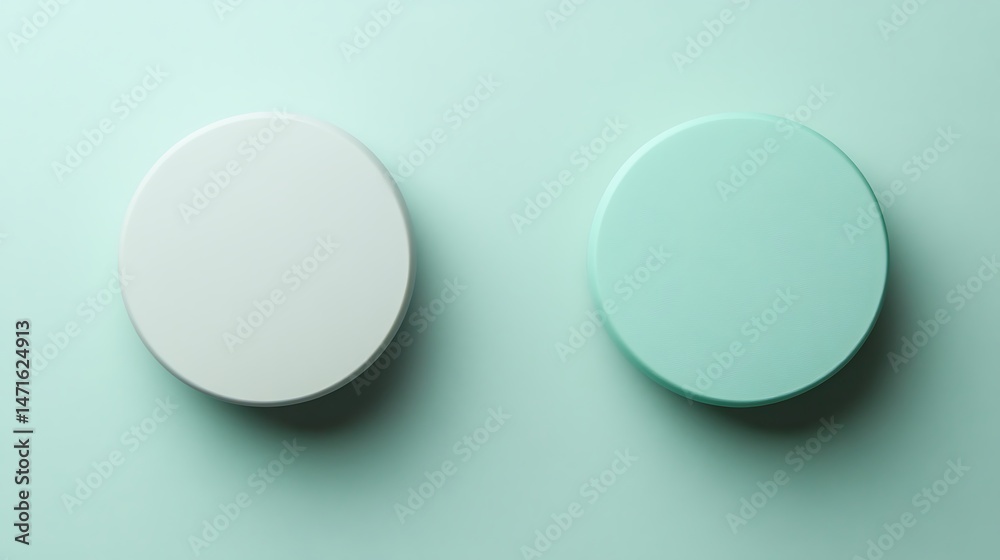 Pastel Cylinders with Minimal Background. (1)