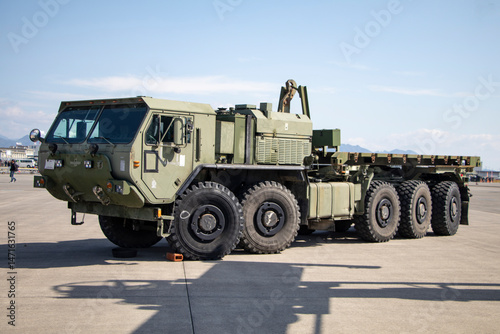 米軍のトレーラー