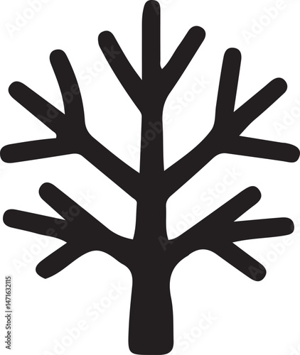 Tree silhouettes black and white