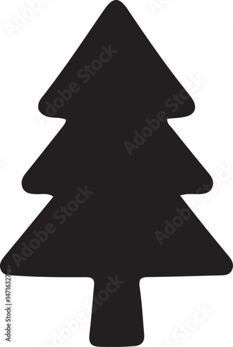Tree silhouettes black and white