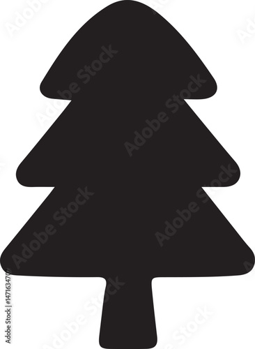 Tree silhouettes black and white