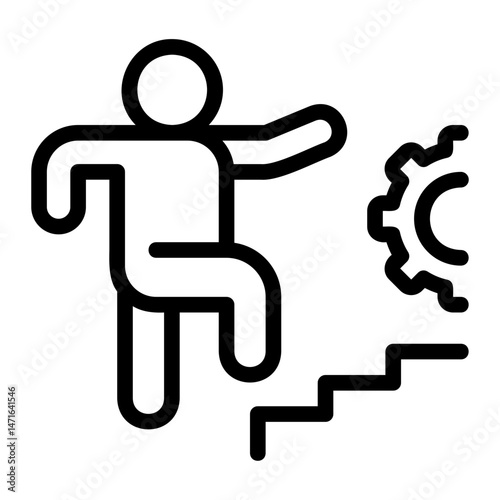 personal development line icon