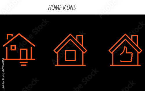 Home Icon Logo, Real Estate Home Symbol, Minimalist House Icon, Modern Home Logo, Abstract Home Design, Property Logo Icon, Residential Building Emblem, Simple House Logo,