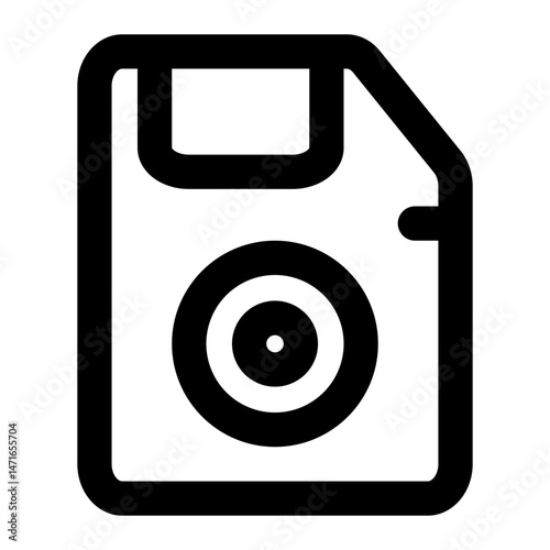 ssd drive icon for illustration