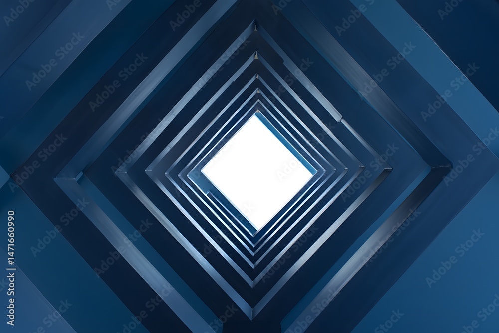 Fototapeta premium Abstract Geometric Tunnel