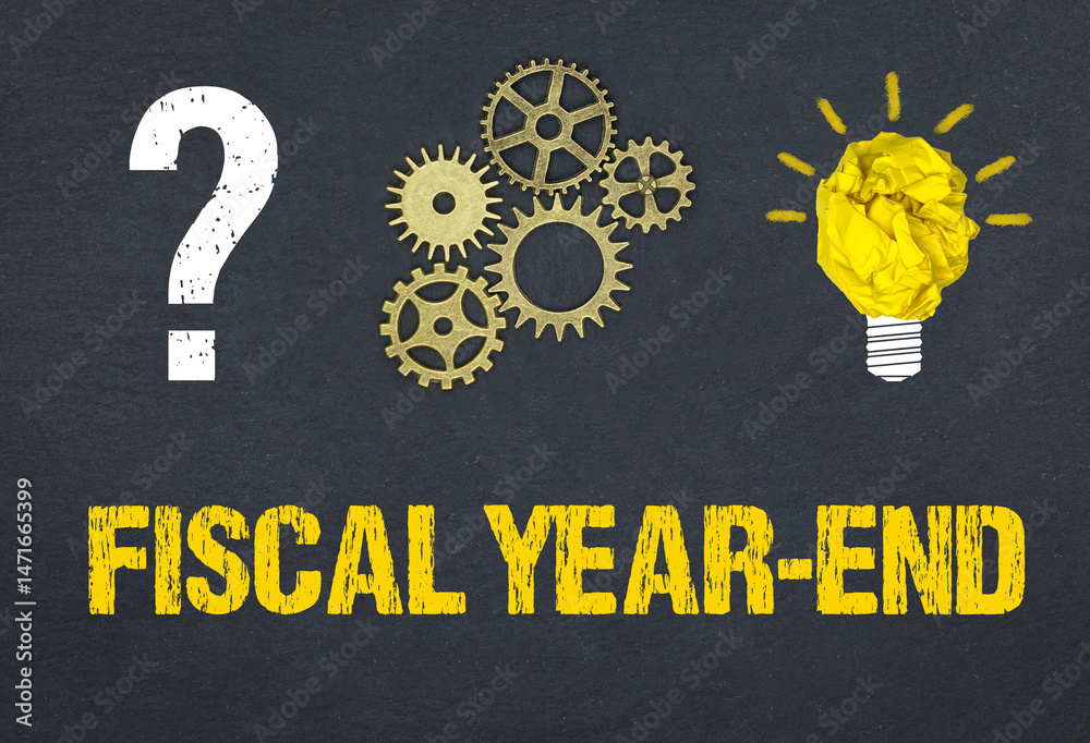 Obraz premium Fiscal Year-End