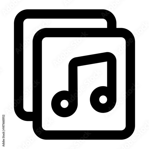 music album icon for illustration